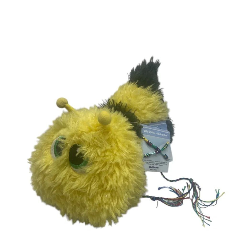 Stuffies Baby Bizzy Bee 9" Plush w/Zipper Mouth and Magnetic Feet
